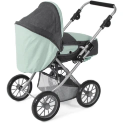 BAYER CHIC 2000 Combi Poppenwagen LENI Melange Antraciet-mint -Kinder Speel Verkoop bayer chic 2000 combi poppenwagen leni melange antraciet mint a355194 2