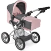 BAYER CHIC 2000 Combi Poppenwagen LENI Melange Antraciet-roze