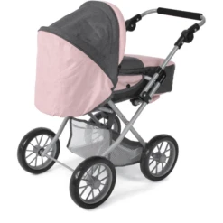 BAYER CHIC 2000 Combi Poppenwagen LENI Melange Antraciet-roze -Kinder Speel Verkoop bayer chic 2000 combi poppenwagen leni melange antraciet roze a355195 2