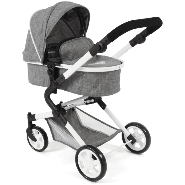 BAYER CHIC 2000 Combi Poppenwagen LIA Jeans Grijs 4 BAYER CHIC 2000 Combi Poppenwagen LIA Jeans Grijs - Afbeelding 4