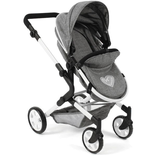 BAYER CHIC 2000 Combi Poppenwagen LIA Jeans Grijs 5 BAYER CHIC 2000 Combi Poppenwagen LIA Jeans Grijs - Afbeelding 5