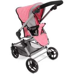 BAYER CHIC 2000 Fides 3 In 1 Combi Poppenwagen Gemêleerd Roze -Kinder Speel Verkoop bayer chic 2000 fides 3 in 1 combi poppenwagen gemeleerd roze a321005 4