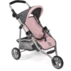 BAYER CHIC 2000 Jogging Buggy LOLA Melange Antraciet-roze