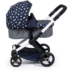 Bayer Design Combi Poppenwagen Xeo Blauw Met Sterren -Kinder Speel Verkoop bayer design combi poppenwagen xeo blauw met sterren a372062 3
