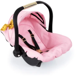 Bayer Design Poppen Autostoel Met Dak, Roze/goud -Kinder Speel Verkoop bayer design poppen autostoel met dak roze goud a313539 2