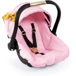 Bayer Design Poppen Autostoel Met Dak, Roze/goud -Kinder Speel Verkoop bayer design poppen autostoel met dak roze goud a313539 3