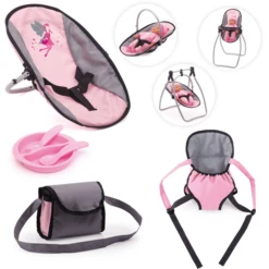 BAYER DESIGN Poppenaccessoires Roze/grijs 7720800