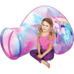 Bino Kindertent Met Tunnel, Eenhoorn -Kinder Speel Verkoop bino kindertent met tunnel eenhoorn a293654 2
