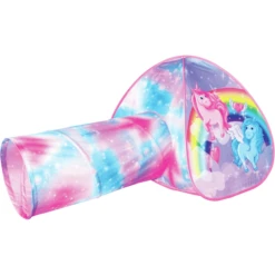 Bino Kindertent Met Tunnel, Eenhoorn -Kinder Speel Verkoop bino kindertent met tunnel eenhoorn a293654 3