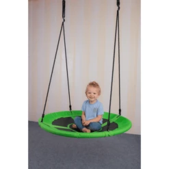 Bino Ronde Nestschommel Groen -Kinder Speel Verkoop bino ronde nestschommel groen a272816 3