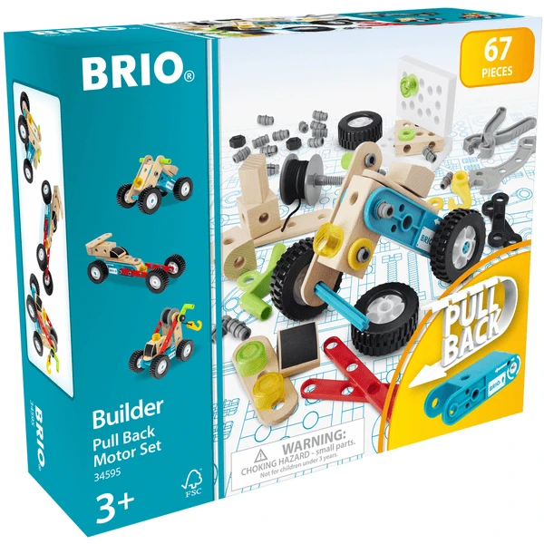 BRIO ® Build Er Pull-along Motor Bouwset, 67-delig. 2 BRIO ® Build Er Pull-along Motor Bouwset, 67-delig. - Afbeelding 2