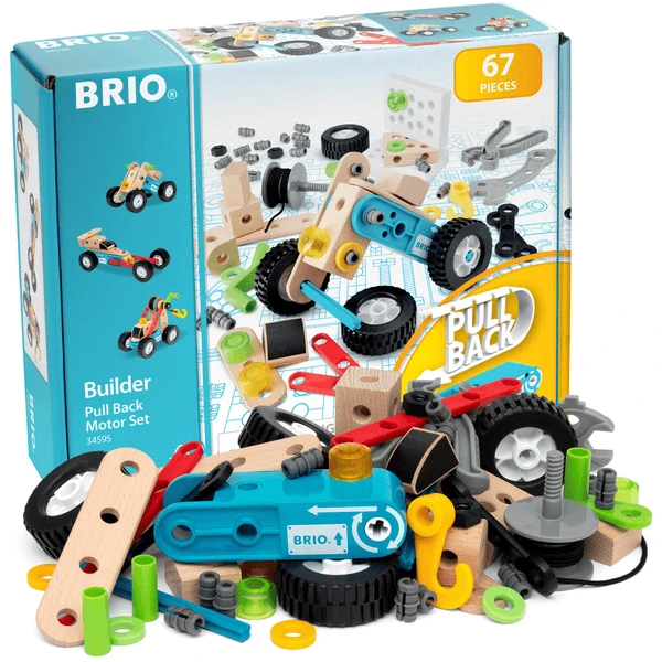 BRIO ® Build Er Pull-along Motor Bouwset, 67-delig. 3 BRIO ® Build Er Pull-along Motor Bouwset, 67-delig. - Afbeelding 3