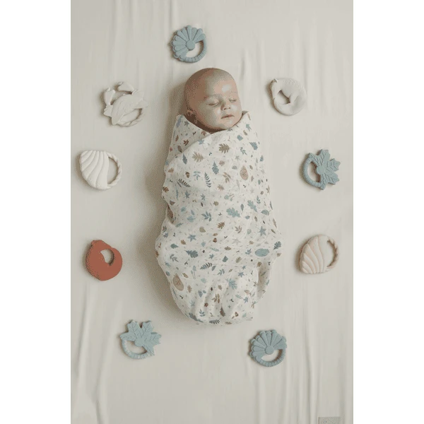 Cam Cam Copenhagen Bijtring Blad - Dusty Green 2 Cam Cam Copenhagen Bijtring Blad - Dusty Green - Afbeelding 2