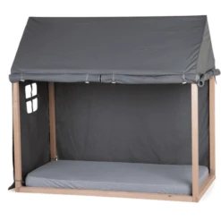 CHILDHOME Bedframe Cover Huis Antraciet 70 X 140 Cm -Kinder Speel Verkoop childhome bedframe cover huis antraciet 70 x 140 cm a265701 2