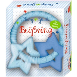 COPPENRATH Bijtring, Lichtblauw Met Twee Sterren - Babygeluk -Kinder Speel Verkoop coppenrath bijtring lichtblauw met twee sterren babygeluk a190012 3