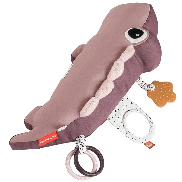 Done By Deer ™ Activiteitenspeelgoed Tummy Time Croco, Roze 2 Done By Deer ™ Activiteitenspeelgoed Tummy Time Croco, Roze - Afbeelding 2