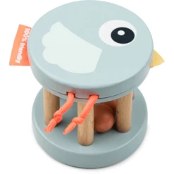 Done By Deer ™ Houten Rammelaar Birdee Blauw -Kinder Speel Verkoop done by deer houten rammelaar birdee blauw a404209 2