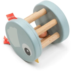 Done By Deer ™ Houten Rammelaar Birdee Blauw -Kinder Speel Verkoop done by deer houten rammelaar birdee blauw a404209 3