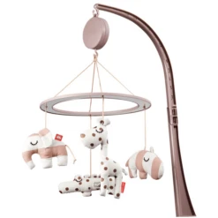 Done By Deer ™ Music-Mobile Sleepy Met Spiegel, Roze