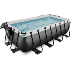 EXIT TOYS EXIT Black Leather Zwembad 400x200x100cm Met Sand Filterpomp En Deksel En Warmtepomp - Zwart 7 EXIT TOYS EXIT Black Leather Zwembad 400x200x100cm Met Sand Filterpomp En Deksel En Warmtepomp - Zwart -Kinder Speel Verkoop exit black leather zwembad 400x200x100cm met sand filterpomp en deksel en warmtepomp zwart a337755 2