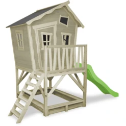 EXIT TOYS EXIT Crooky 500 Houten Speelhuis - Grijsbeige -Kinder Speel Verkoop exit crooky 500 houten speelhuis grijsbeige a248344 2