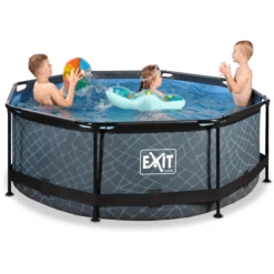EXIT TOYS EXIT Frame Pool ø244x76cm - GrijsEXIT PeakPro ø10ft Zwart -Kinder Speel Verkoop exit frame pool o244x76cm grijsexit peakpro o10ft zwart a305861 3