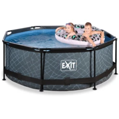 EXIT TOYS EXIT Frame Pool ø244x76cm - GrijsEXIT PeakPro ø10ft Zwart -Kinder Speel Verkoop exit frame pool o244x76cm grijsexit peakpro o10ft zwart a305861 4