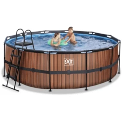 EXIT TOYS EXIT Frame Pool ø427x122cm (12v Patroonfilterpomp) - Houtlook 9 EXIT TOYS EXIT Frame Pool ø427x122cm (12v Patroonfilterpomp) - Houtlook -Kinder Speel Verkoop exit frame pool o427x122cm 12v patroonfilterpomp houtlook a305799 4