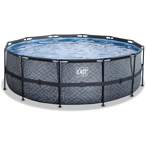 EXIT TOYS EXIT Frame Pool ø427x122cm (12v Sand Filter) - Grijs 2 EXIT TOYS EXIT Frame Pool ø427x122cm (12v Sand Filter) - Grijs - Afbeelding 2