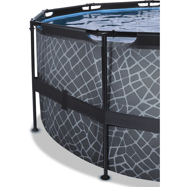 EXIT TOYS EXIT Frame Pool ø427x122cm (12v Sand Filter) - Grijs 3 EXIT TOYS EXIT Frame Pool ø427x122cm (12v Sand Filter) - Grijs - Afbeelding 3