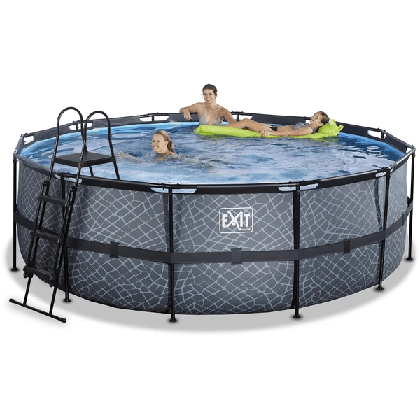 EXIT TOYS EXIT Frame Pool ø427x122cm (12v Sand Filter) - Grijs 5 EXIT TOYS EXIT Frame Pool ø427x122cm (12v Sand Filter) - Grijs - Afbeelding 5