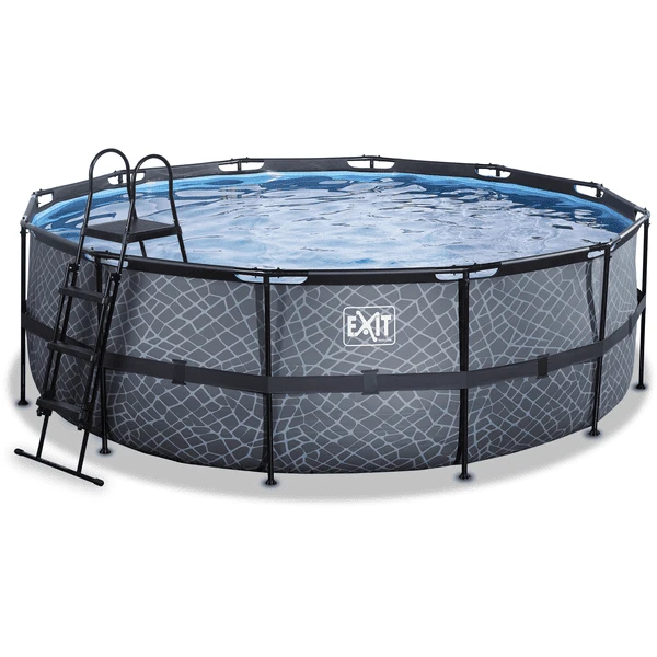 EXIT TOYS EXIT Frame Pool ø427x122cm (12v Sand Filter) - Grijs 1 EXIT TOYS EXIT Frame Pool ø427x122cm (12v Sand Filter) - Grijs