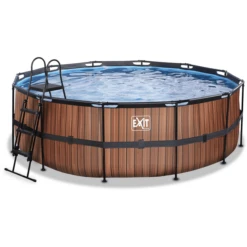 EXIT TOYS EXIT Frame Pool ø427x122cm (12v Sand Filter) - Houtlook