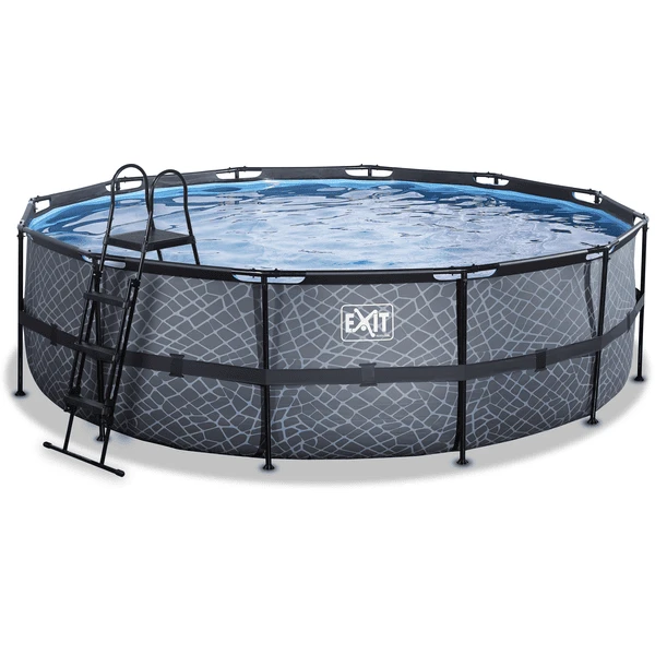 EXIT TOYS EXIT Frame Pool ø488x122cm (12v Sand Filter) - Grijs 1 EXIT TOYS EXIT Frame Pool ø488x122cm (12v Sand Filter) - Grijs
