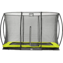 EXIT TOYS EXIT Silhouette Inground Trampoline 214x305cm Met Veiligheidsnet - Groen