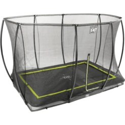 EXIT TOYS EXIT Silhouette Inground Trampoline 244x366cm Met Veiligheidsnet - Zwart -Kinder Speel Verkoop exit silhouette inground trampoline 244x366cm met veiligheidsnet zwart a251722 2