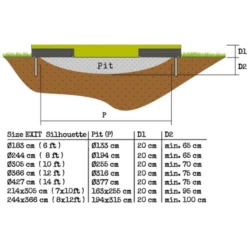 EXIT TOYS EXIT Silhouette Inground Trampoline ø305cm Met Veiligheidsnet - Groen 8 EXIT TOYS EXIT Silhouette Inground Trampoline ø305cm Met Veiligheidsnet - Groen -Kinder Speel Verkoop exit silhouette inground trampoline o305cm met veiligheidsnet groen a251726 3