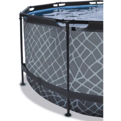 EXIT TOYS EXIT Stone Zwembad ø360x122cm Met Afdekking, Sand Filter En Warmtepomp, Grijs -Kinder Speel Verkoop exit stone zwembad o360x122cm met afdekking sand filter en warmtepomp grijs a294635 2