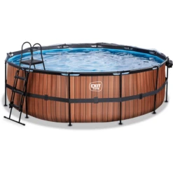 EXIT TOYS EXIT Wood Pool ø450x122cm Met Afdekking, Sand Filter En Warmtepomp, Bruin 7 EXIT TOYS EXIT Wood Pool ø450x122cm Met Afdekking, Sand Filter En Warmtepomp, Bruin -Kinder Speel Verkoop exit wood pool o450x122cm met afdekking sand filter en warmtepomp bruin a294640 2