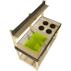 EXIT TOYS EXIT Yummy 100 Houten Buitenkeuken - Naturel -Kinder Speel Verkoop exit yummy 100 houten buitenkeuken naturel a268345 2