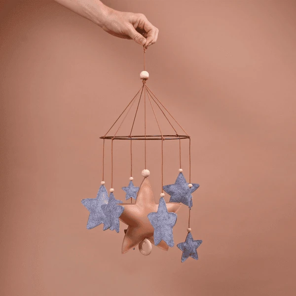 Filibabba Muzikaal Mobieltje Shooting Star Grijs Gemêleerd 3 Filibabba Muzikaal Mobieltje Shooting Star Grijs Gemêleerd - Afbeelding 3