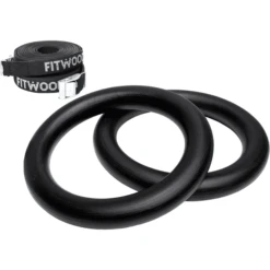 Fitwood ULPU MINI Turnringen, Zwart - Zwarte Banden