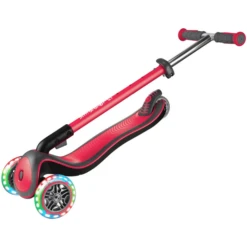 GLOBBER Scoot Er ELITE DELUXE LIGHT S Rood Met Verlichte Wielen -Kinder Speel Verkoop globber scoot er elite deluxe light s rood met verlichte wielen a303779 4