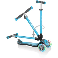 GLOBBER Scoot Er ELITE Deluxe Verlichte Wielen, Hemelsblauw -Kinder Speel Verkoop globber scoot er elite deluxe verlichte wielen hemelsblauw a303772 3