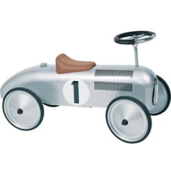 Voorkant -Kinder Speel Verkoop goki loopauto zilver a263837 1
