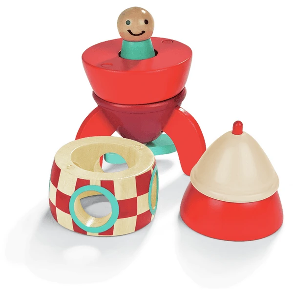 Janod® Magnetisch Bouwpakket - Raket Klein 2 Janod® Magnetisch Bouwpakket - Raket Klein - Afbeelding 2