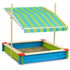 John® Zandbak Gekleurd Met Dak Groen/blauw -Kinder Speel Verkoop john zandbak gekleurd met dak groen blauw a317710 3