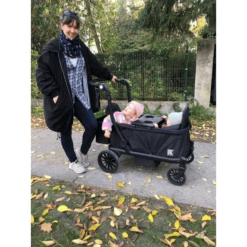 Voorkant -Kinder Speel Verkoop kettler opvouwbare bolderkar compact all black a388993 1