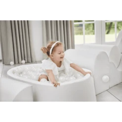 KIDKII Lux Kogelbad Kunstleer Wit -Kinder Speel Verkoop kidkii lux kogelbad kunstleer wit a375354 3