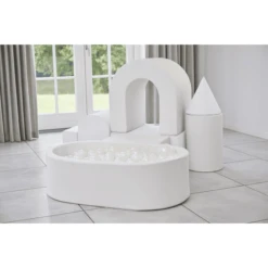 KIDKII Lux Kogelbad Kunstleer Wit -Kinder Speel Verkoop kidkii lux kogelbad kunstleer wit a375354 4